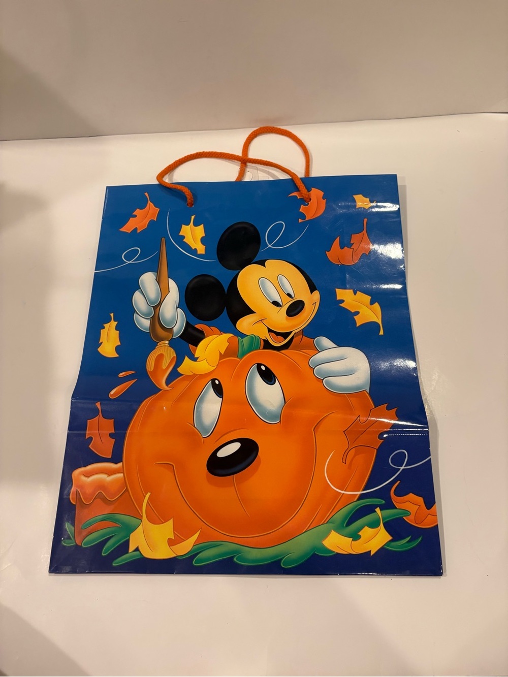 Vintage Disney Mickey Mouse Halloween Gift Bag or Trick or Treat Bag